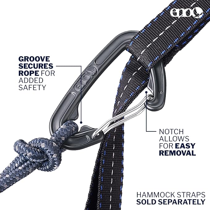 ENO DoubleNest Hammock - Lightweight, Portable, 1 to 2 Person Hammock - for Camping, Hiking, Backpacking, Travel, a Festival, or The Beach - Canyon/Coral