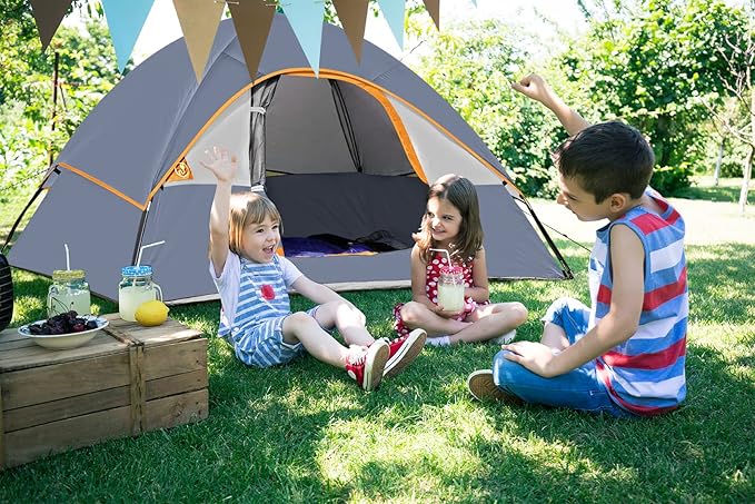 Camping Tent 2 Person, Waterproof Windproof Tent with Rainfly Easy Set up-Portable Dome Tents for Camping…