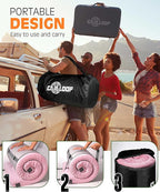 3 Inch GAIALOOP Thick Memory Foam Camping Mattress Sleeping Pad [Car/Tent/Cot] Glamping Portable Floor Mat Roll Up Futon Mattress for Guests Sleepover