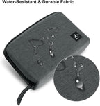 simtoper Electronic Organizer Travel Case – Waterproof Cable Bag for Cord, Charger, Hard Disk, Power Bank – Small Tech Storage for Travel, Backpack, Business Trip, Airplane