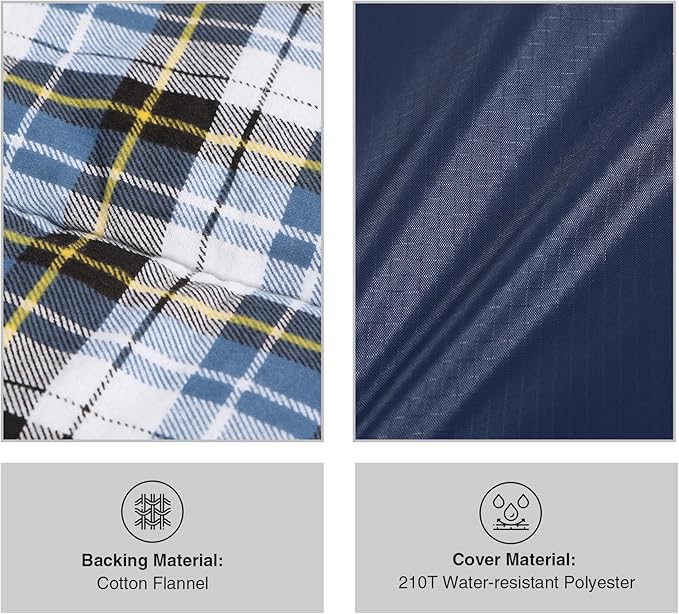 REDCAMP Cotton Flannel Sleeping Bag for Camping Backpacking, Adults Cold Weather Envelope Sleeping Bags with 2/3/4/6lbs Filling