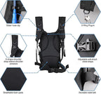 Tactical Hydration Backpack 2L Water Bladder - Lightweight Durable Pack for Hiking, Running, Outdoor Adventures, Adjustable Straps & Leak-Proof Design