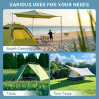 Spiral Plastic Tent Stakes 15 Pack - 10 Inch Heavy Duty Beach Tent Pegs Canopy Stakes - Essential Gear for Camping, Backpacking, Gardening and More