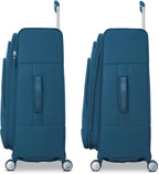 Samsonite UpLIFT Lightweight Softside Carry-On Luggage with Spinner Wheels - Expandable - Airline-Approved, Polyester Soft Suitcase for Ultra Light Travel - Cerulean Blue