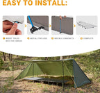 FUNDANGO Ultralight Folding Camping Cot, Extra Long Backpack Lightweight Camping Cots for Adults Portable Cot Bed for Hiking Travel Home Mountaineering, Beige