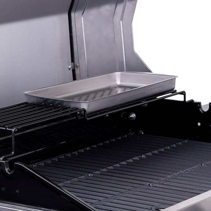 Charbroil Performance Series Convective 4-Burner with Side Burner Cabinet Propane Gas Grill, Stainless Steel - 463354021