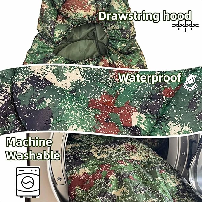Sleeping Bags for Adults，Lightweight Waterproof Compact Sleeping Bag with Stuff Sack for Warm Camping Cold Hiking Traveling Outdoor Activities