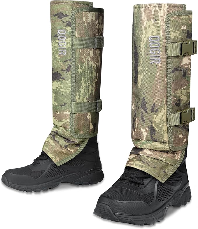 QOGIR Snake Gaiters for Hunting: Durable Snake Guards, Snake Gaiter Leggings for Men & Women, Snake Bite Protection for Lower Legs, Snake Proof Gaiters with Adjustable Size