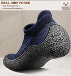 BULLIANT Men Slipper Socks,Grip Socks Hiking Water Shoes Barefoot Shoes for Outdoor Walking Exercises