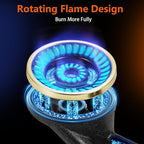 Propane Stove 2 Burner Gas Stove Top, 27200 BTU High-Efficiency LPG Metal Cooktop With Auto Ignition, CSA Regulator and Hose, Perfect for Outdoor Kitchen, Camping, RV & Emergency Cooking