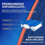 Overmont Oversized Folding Camping Chair - 450lbs Support with Padded Cushion Cooler Pockets - Heavy Duty Collapsible Chairs for Sports Garden Beach Fishing