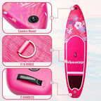 Inflatable Paddle Boards for Adults and Youth, 11'x33 Wood Grain Stand Up Paddle Board with SUP Accessories, Portable Inflatable Paddleboard for All Skill Levels,Blow Up Paddle Board as Present