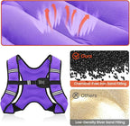 Weighted Vest, 6lb/8lb/12lb/16lb/20lb/25lb/30lb Weight Vest for Men Women, Body Weight Vests Adjustable with Reflective Stripe for Strength Training, Running, Training Workout, Jogging, Walking