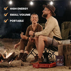 Emergency Food Ration Bars, Chocolate Flavor Survival Tabs Supply for Outdoor Camping Emergency Snowstorm Earthquake Disaster Preparedness Kit With Long Self Life 12 Count