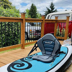 Universal Deluxe Kayak Seat Cushion with Storage Bag for Kayak,Padded Boat,SUP,Canoe,Fishing Boat,Seats with 4 Adjustable Straps