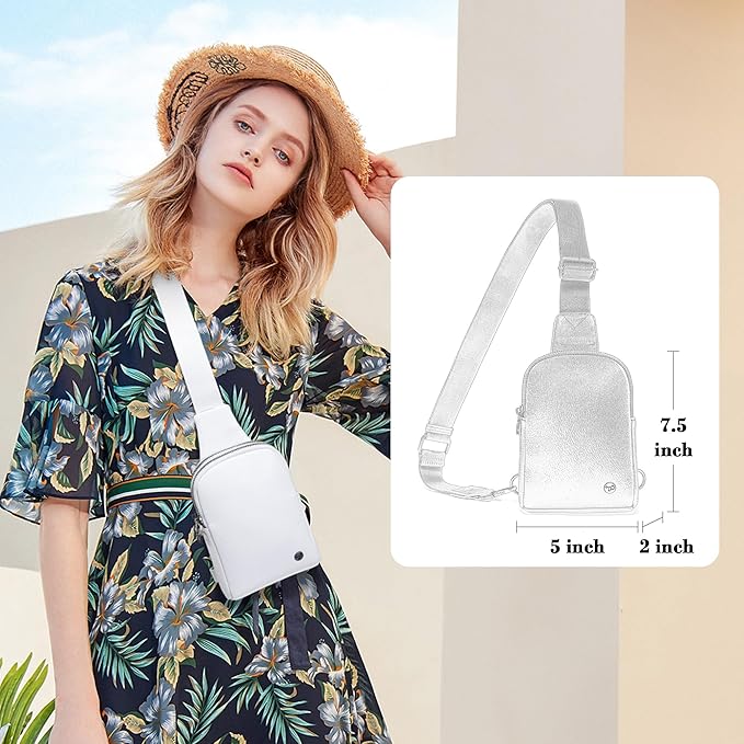 INICAT Sling Bag for Women Touchscreen Small Crossbody Cell Phone Purse Fanny Pack