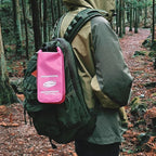 Waterproof First Aid Kit Roll Top Boat Emergency Kit with Waterproof Contents for Fishing Kayaking Boating Swimming Camping Rafting Beach Pink