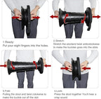 ALEVMOOM Upgraded 20.4" Portable Collapsible Folding Stool with Cushion Retractable Telescoping Stool for Adults Sturdy Capacity 550lbs Camping Chair for Outdoor Hiking Garden BBQ with Bag