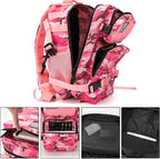 QT&QY 25L/45L Military Tactical Backpack For Men Molle Daypack 3 Day Bug Out Bag Hiking Rucksack With Bottle Holder