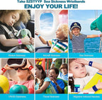 Motion Sickness Bands for Kids Cruise Travel Essentials Anti-Nausea Acupressure Wristband for Car Sea Sickness Wristbands for Kids-2 Pairs Camo Blue&Red