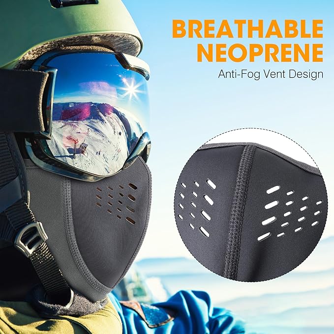 WTACTFUL Breathable Warmer Balaclava Ski Mask Windproof for Cold Weather Winter Skiing Snowboarding Snowmobile Motorcycle