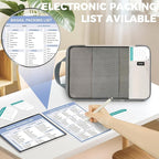 BAGAIL 4 Set/6 Set/8 Set Compression Packing Cubes Travel Accessories Expandable Packing Organizers (Half Mesh, 8-Beige)