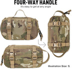 4 Set Tactical Packing Cubes ，Compressible Mesh Duffle Storage Bag,Portable Edc Molle Pouch Organizer.