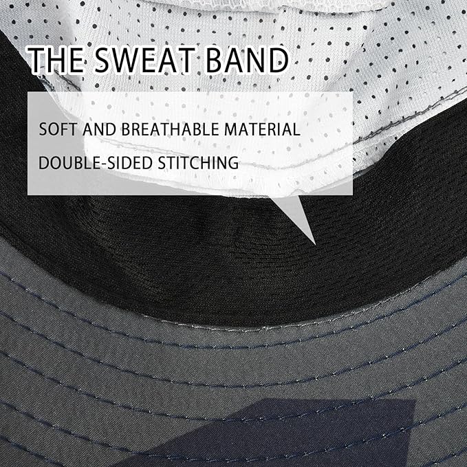 Sun Hats for Men Women Fishing Hat UPF 50+ Breathable Wide Brim Bucket Hats Summer UV Protection Safari Hat with Neck Flap