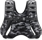 ZELUS Weighted Vest, 6lb/8lb/12lb/16lb/20lb/25lb/30lb Weight Vest with Reflective Stripe for Workout, Strength Training, Running, Fitness, Muscle Building, Weight Loss, Weightlifting