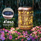Solar Hummingbird Lanterns Outdoor Waterproof Birthday Gifts for Women Mom Grandma Garden Decor Hanging Solar Lights Metal Decoration Outside for Yard, Patio,Backyard,Porch