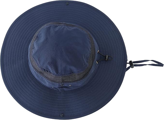 Connectyle Wide Brim Sun Hat for Men Breathable Cowboy Boonie Hat UPF 50+ Sun Protection Bucket Hat for Fishing Hiking