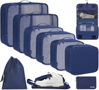 BAGAIL 6 Set/8 Set/10 Set Packing Cubes Various Sizes Packing Organizer for Travel Accessories Luggage Carry On Suitcase