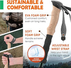 Trekology Trek-Z Collapsible Hiking & Trekking Poles - Balance Support for Seniors, Women, and Men, 2pc Per Set