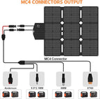 120W Foldable Solar Panel with MC-4 Connector Portable Solar Panel for Camping Folding Solar Panel Charger for Portable Power Station Laptops RV