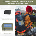 Solar Camping Light Rechargeable with Magnet, 0.73lbs, 5000mAh Battery with 3.94 ft Stand, 2400 Lumens Cordless Outdoor Lamp, Dimmable Light for Emergency, Camping, Hiking