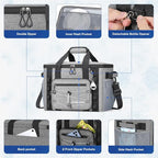 Maelstrom Soft Sided Cooler Bag, 30/40 Can Collapsible Insulated Ice Chest, Large Leakproof Camping & Travel Cooler for Kayaking & Beach