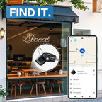 Tracker Tag for Android, Luggage Tracker with Case, Works via Google Find Hub App, Bluetooth Tracker Item Finder for Key, Backpack, Travel and Commute (2 Black 2 White, 4 Pack) (4 White)