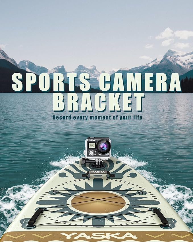 YASKA Inflatable Stand Up Paddle Board - 11ft Extra Wide Paddleboard with Premium SUP Board Accessories,Camera Mount,Non-Slip EVA Deck,5 Handles,Youth/Adult