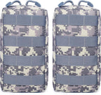 Tacticool 2 Pack Molle Pouches - Tactical Compact Water-Resistant EDC Pouch