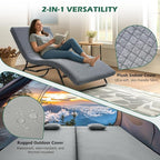 Willpo CertiPUR-US Memory Foam Camping Mattress with Travel Bag and 2 Interchangeable Covers, Lightweight Portable Sleeping Pad for Tents, Guest Beds, Home