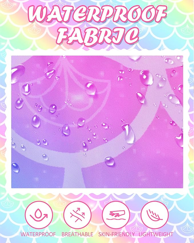 Kids Sleeping Bag for Kids Girls, 3 Season Warm Cool Weather Waterproof Lightweight Camping Sleeping Bag with Carry Bag for Indoor Outdoor Camping Hiking Traveling