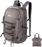 MoKo Hiking Backpack, 40L Large Capacity Camping Backpack with Multiple Pockets, Tear-resistant Travel Daypack for Men Women, Packable and Lightweight Hiking Daypack for Travel Camping Outdoor, Hummus