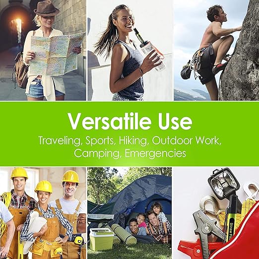 8 Pack Water Filter Straw - Water Purifying Device - Portable Personal Water Filtration Survival - for Emergency Kits Outdoor Activities and Hiking - Water Filter Camping Travel Survival Backpacking