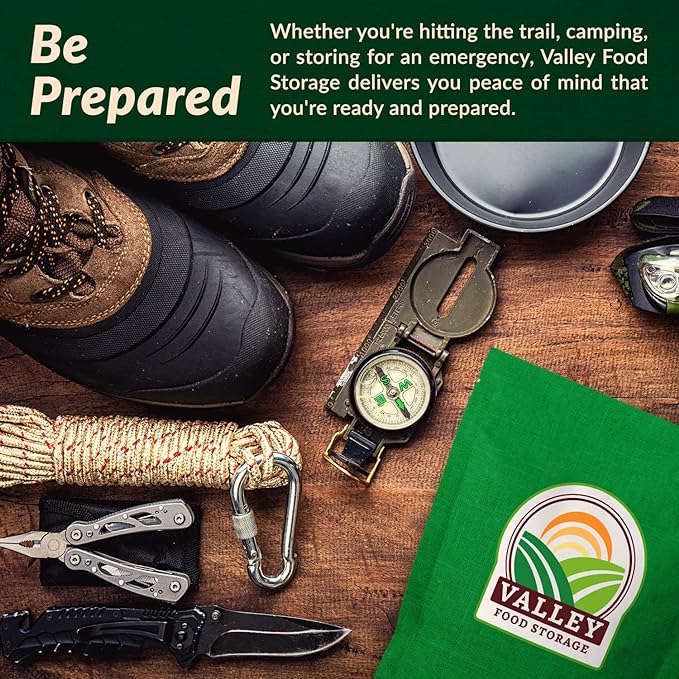 92 Serving Freeze Dried Meat Bucket | Premium Emergency Food Supply Contains 1,352g Protein | Survival Food 25 Year Shelf Life | Backpacking Meals, Prepper Supplies | Valley Food Storage