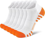 Airacker Ankle Athletic Running Socks Cushioned Breathable Low Cut Sports Tab Socks for Men and Women (6 Pairs)