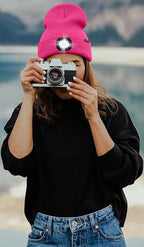 ATNKE LED Lighted Beanie Hat,USB Rechargeable 4 LED Running Headlamp Bright Cap with The Light Gifts for Men and Women