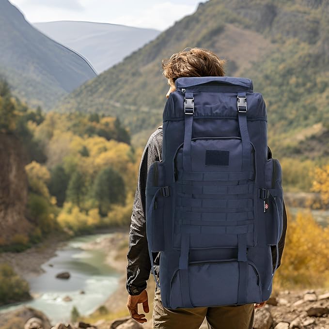 Hiking Backpack for Men 70L/100L Camping Backpack Military Rucksack Molle 3 Days Assault Pack for Climbing