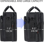 VANKEAN Laptop Briefcase Premium Laptop Case Fits Up to 17.3 Inch Business Shoulder Bag Laptop Expandable Water-Repellent Messenger Bag for Men/ Women Computer Bag for Travel/ Business/ Black