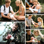 Tactical First aid kit for Outdoor 119 Pcs, First Aid Supplies Emergency Trauma Bag, Survival First Aid Kit for Outdoor Camping Hiking Backpacking and Travel