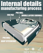 ABBOARD Inflatable Stand Up Paddle Boards - Extra Wide Fishing Paddleboard,Cool Design,Ultra Stable Standup SUP,5 Handles,15 D-Rings, Camera Mount,10L Dry Bag,100L Backpack, Youth/Adults